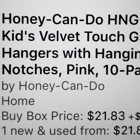 20 velvet slim space saving kids baby hangers - Picture 5 of 5